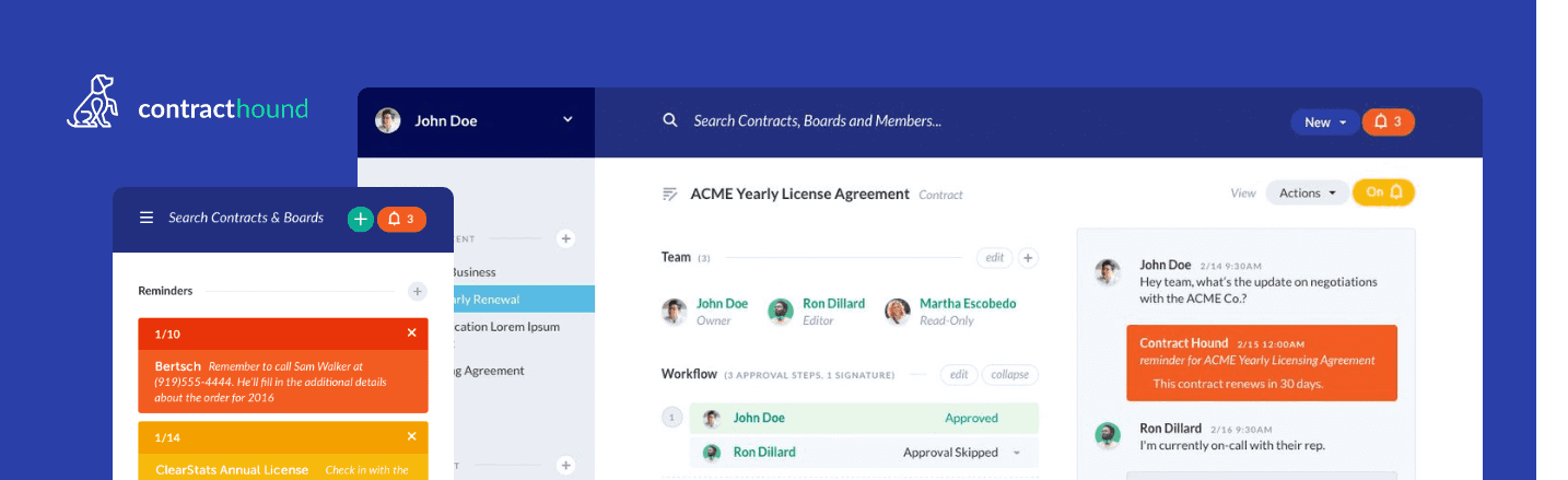 Contract Hound : Contract Management Software